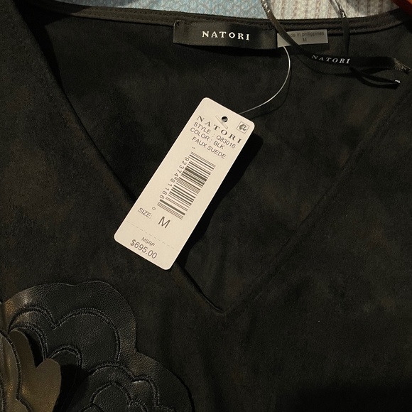 Faux suede black dress - Picture 3 of 3